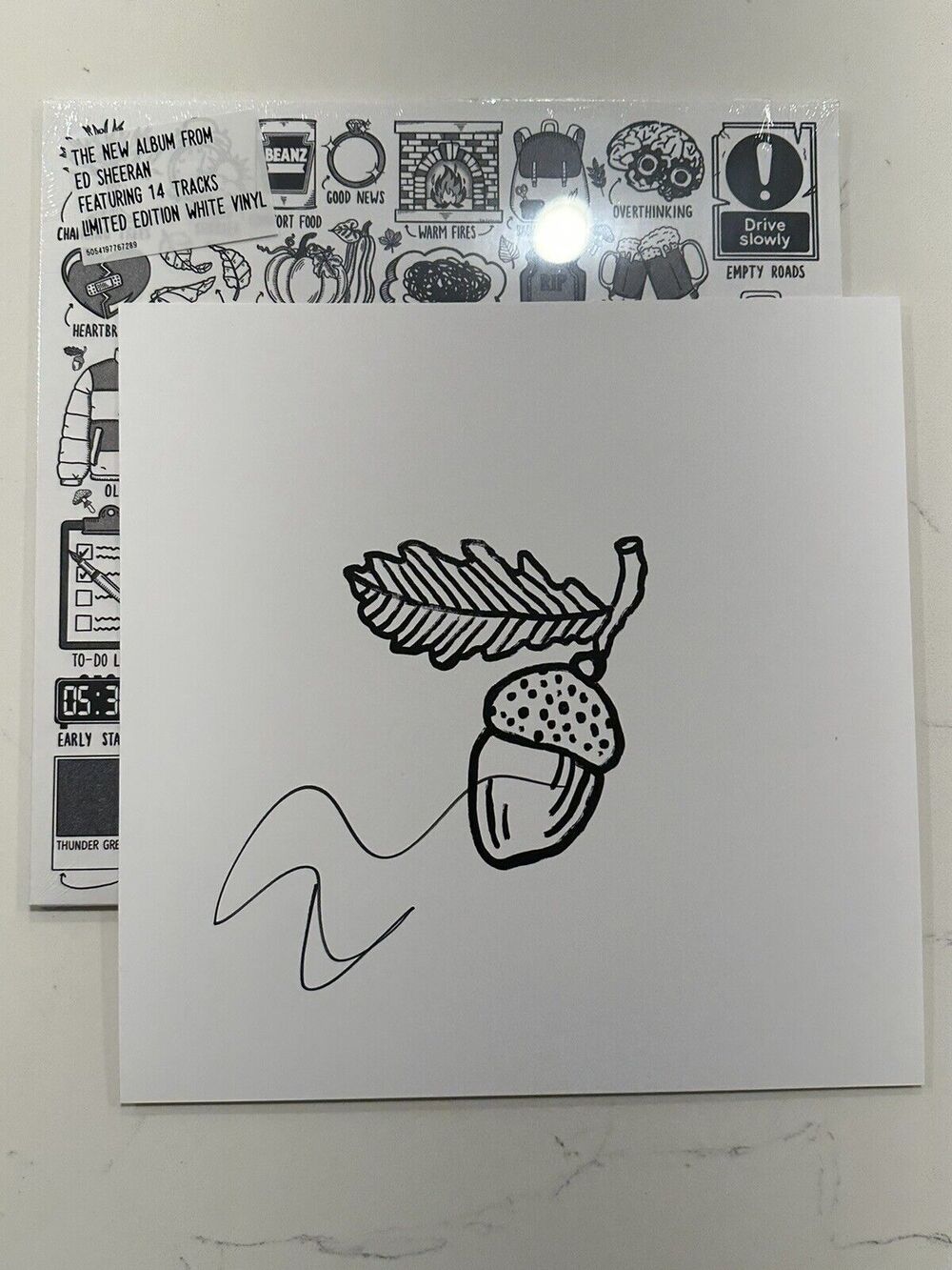Ed Sheeran Autumn Variations White Vinyl & Signed Art Card Autographed #2